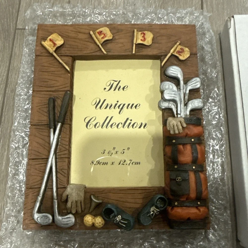 NEW Photo Frame The Unique Collection‎ Memories Golf Clubs 3.5